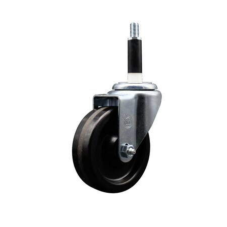 Service Caster 4'' SS Phenolic Wheel Swivel 7/8'' Expanding Stem Caster SCC-SSEX20S414-PHS-78